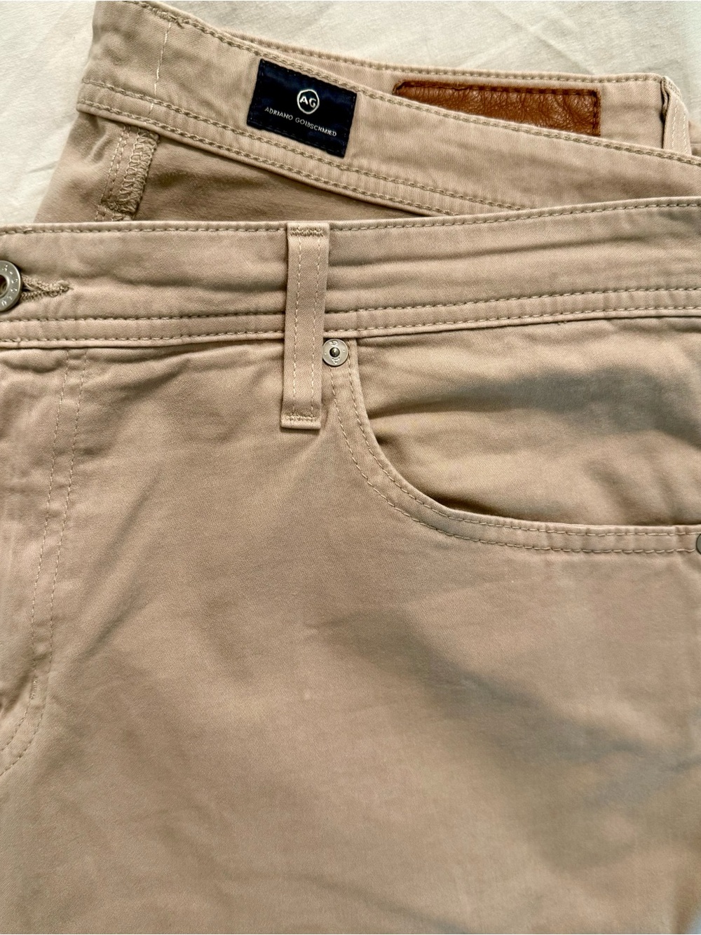 AG Adriano Goldschmied Graduate Tailored Leg Khaki Pants 38x34